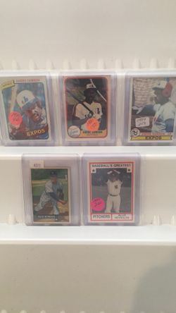 Allie Reynolds,Andre Dawson cards