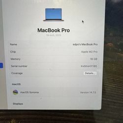 MacBook Pro 14inch 2023