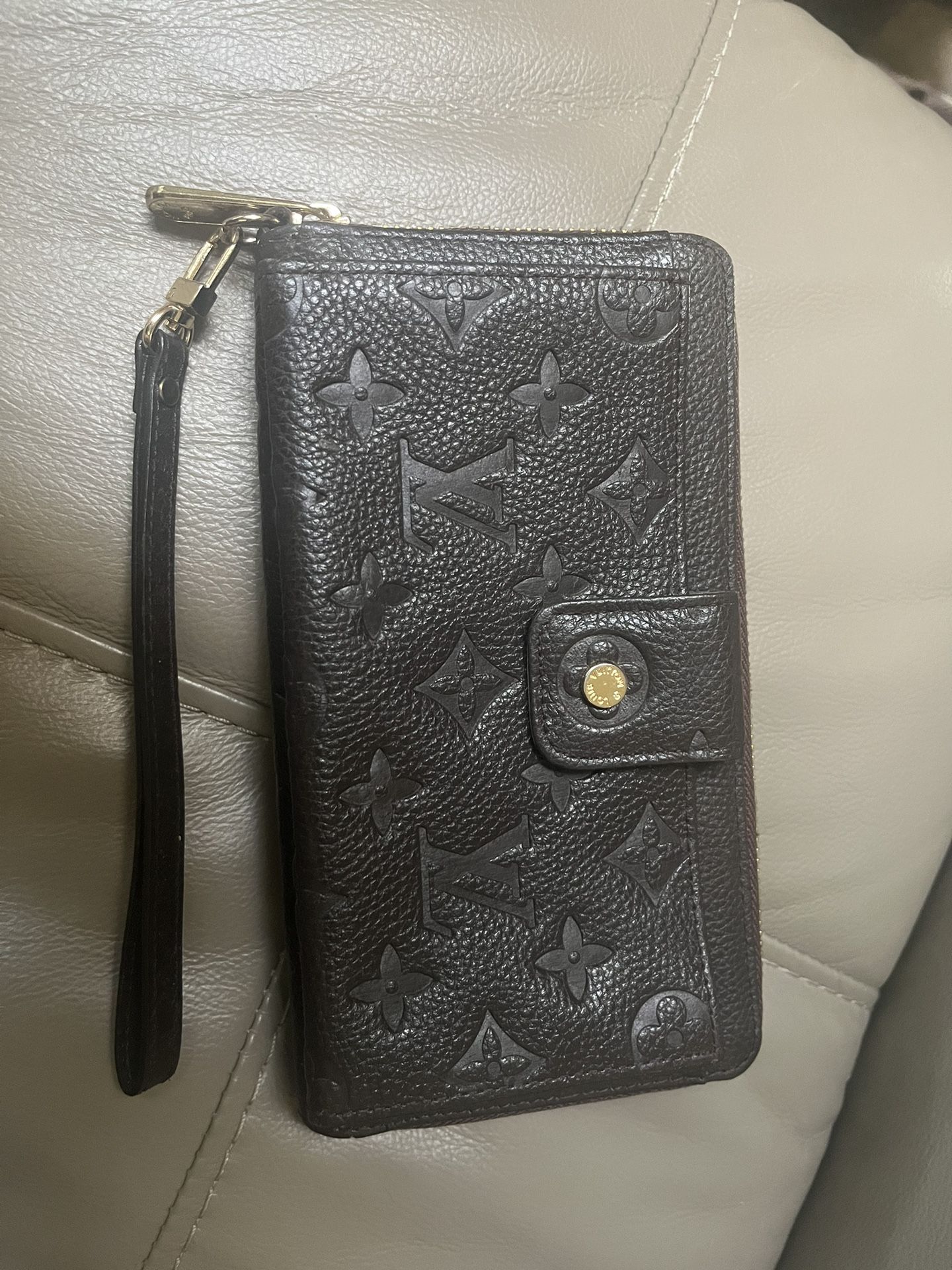 Brown Leather Louise Vuitton Wallet