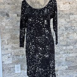 Banana Republic Black And White Dress. Size M