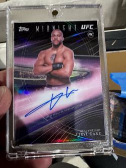 UFC Cyril gane auto midnight topps