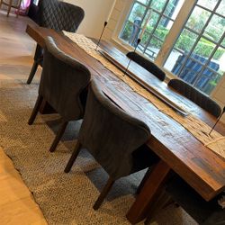 set of 6 Dining chairs (table not included)