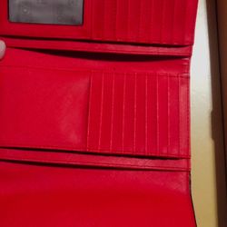 Michael Kors Large Trifold Leather Wallet 