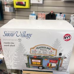 Dept 56 CRACKER BOX SNACK SHACK – Snow Village Lighted Building – BRAND NEW! ✨ 🎄