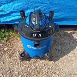 Vacumaster 12 Gallon Wet Dry Shop Vac Works Perfect 