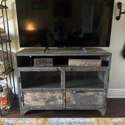 Restoration Hardware Metal Media Console/Sideboard Cabinet 