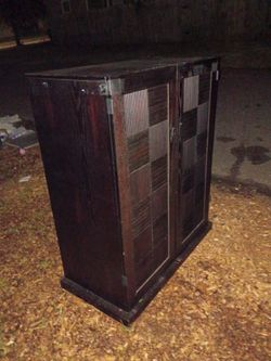 Vintage Wood TV Armoire Cabinet