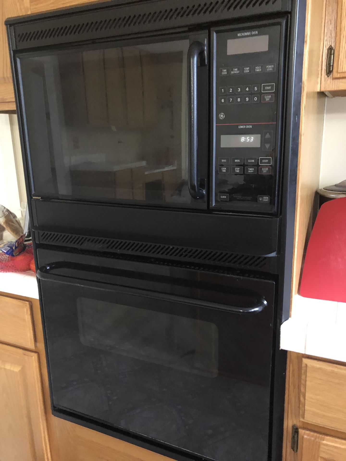 GE 27” wall oven/microwave combo