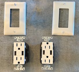Electrical plugs with USB ports