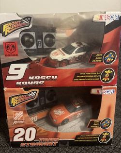NASCAR RC cars new with beat up box