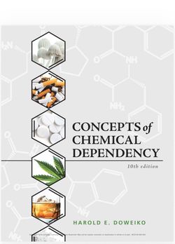 Concepts of chemical dependency 10th edition