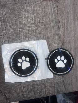 Paw Bling Bling Car Cup Coasters 