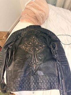 Affliction Black Premium Leather Moto Jacket