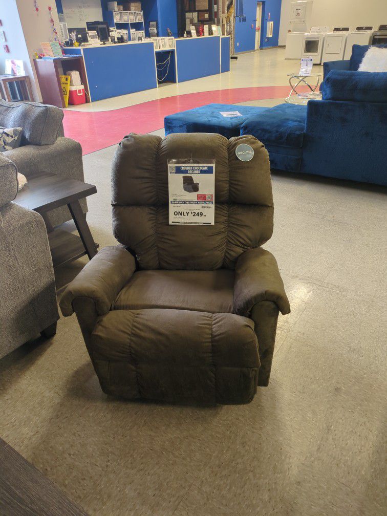 Crushed Chocolate Recliner 