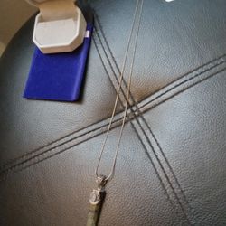 925 sterling silver vintage Labrador Rainbow  Genstobe and Italian sterling silver chair 21" long. Beautifully crafted by hand