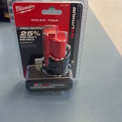 Milwaukee Battery M12 XC5.0 Red lithium 