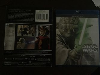 Star Wars Movies Ep 1-3 DVD and BluRay