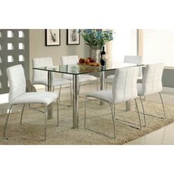 White Modern Dining Table Set