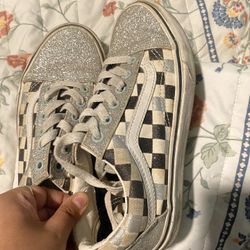 Glitter Checkered Vans