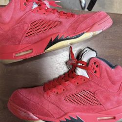 Air Jordan 5 Red Suede Size 11