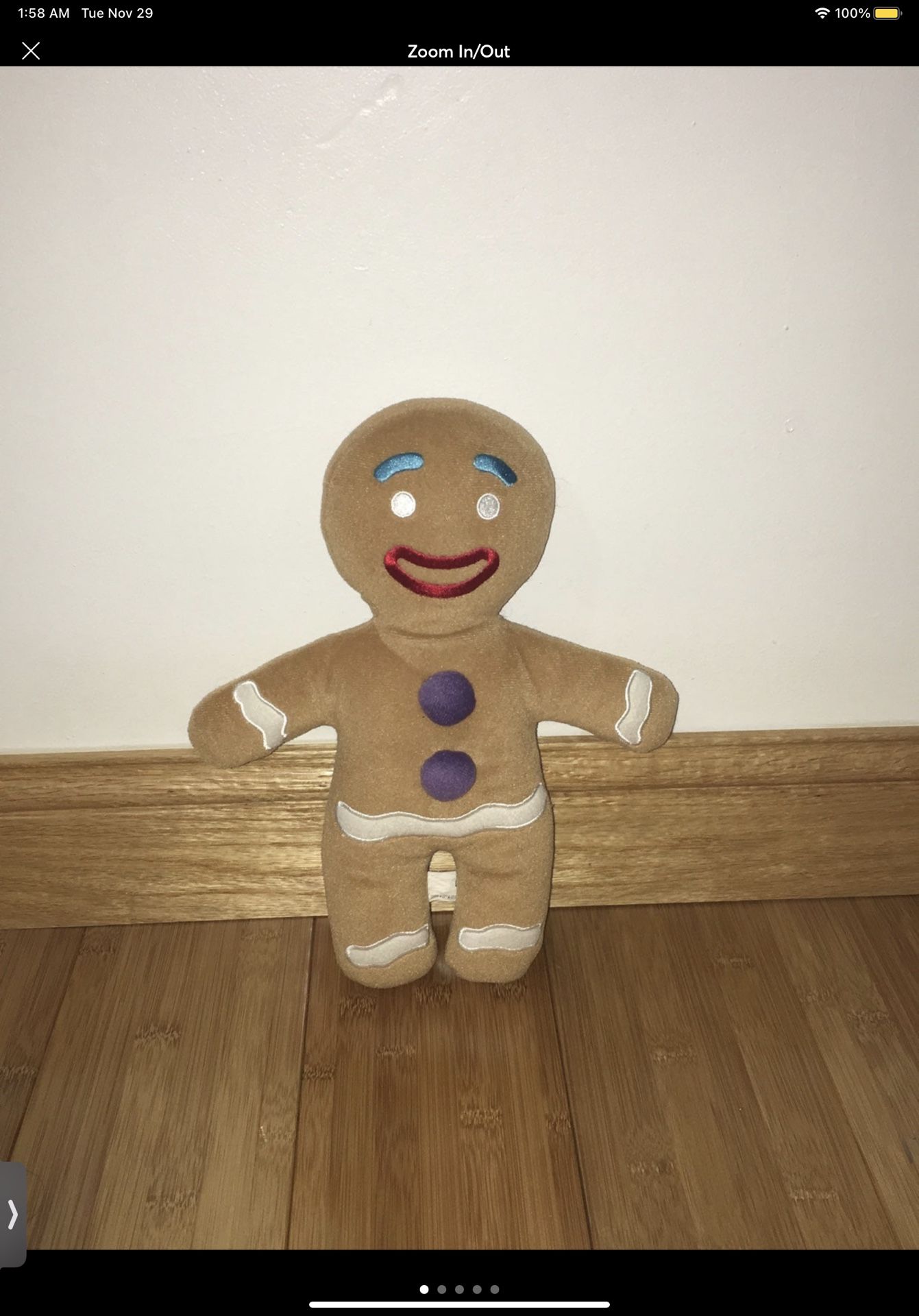 Dreamworks Shrek Gingy the Gingerbread Man Plush