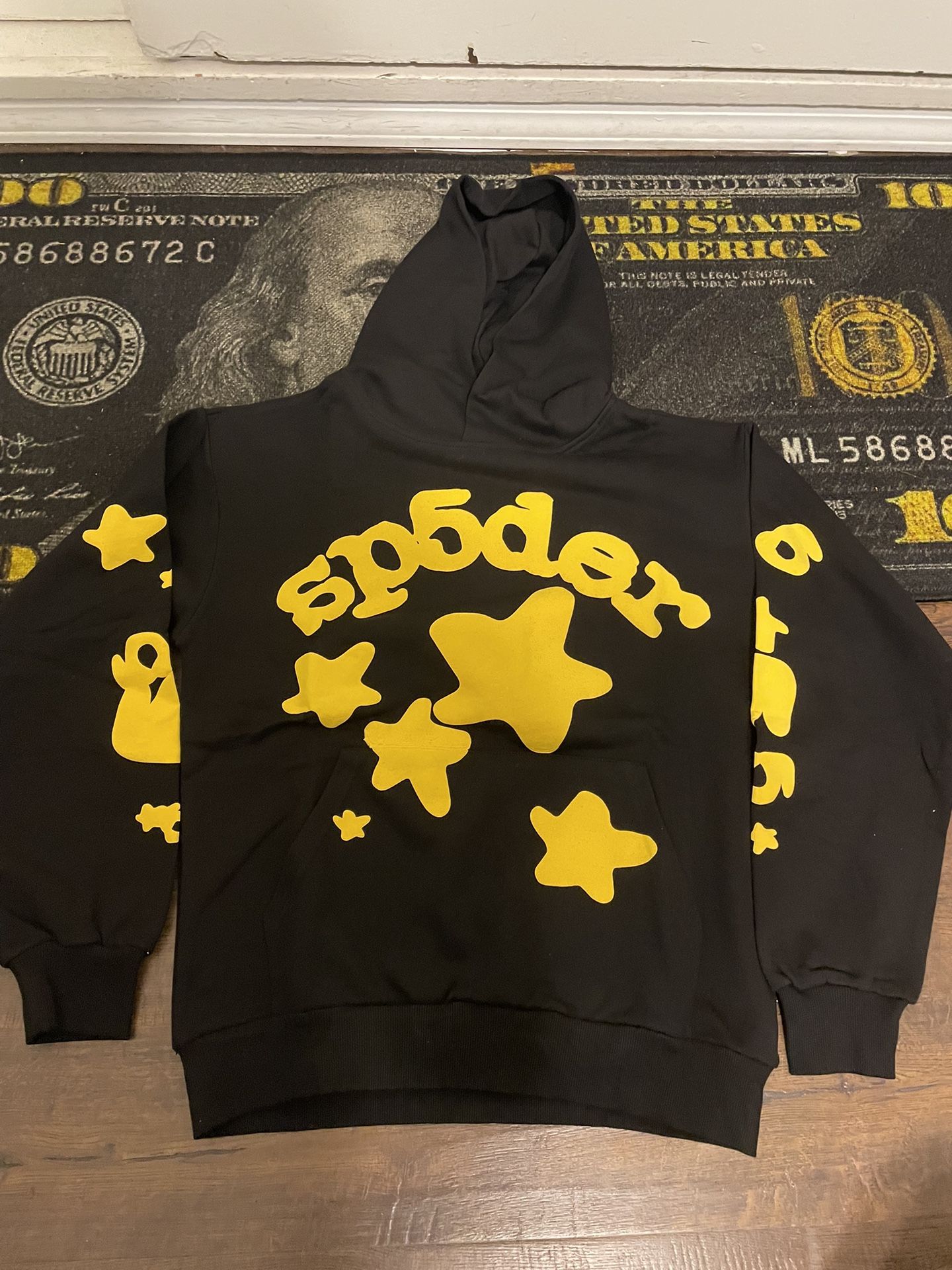 Spider Black And Yellow Hoodie