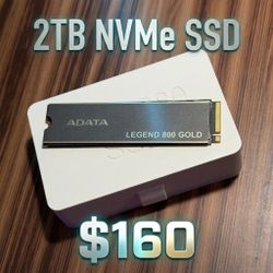 ADATA 2TB M.2 NVMe SSD Gen 4 Computer storage drive