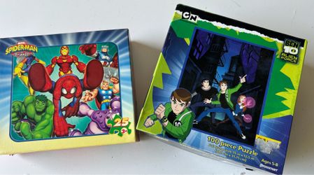 Ben 10 and Superhero puzzles
