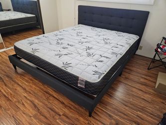 Brand New Calking Or King Bed With Orthopedic Bamboo Matt $549