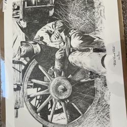 Unframed artwork