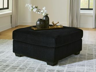 SimpleJoy Onyx Oversized Accent Ottoman
