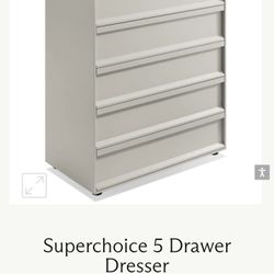 BluDot gray Wood Dresser 