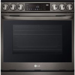 LG 30" Black Stainless Electric Smooth-Top Slide-In Range New