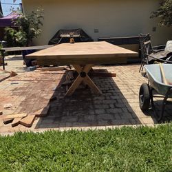 Custom Redwood Table