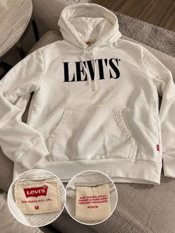 Levi’s White Unisex Hoodie – Size S/M
