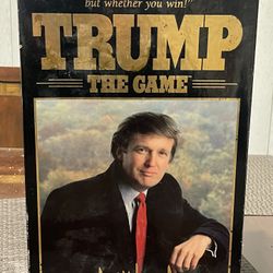 TRUMP The Game  1989 VTG Board Game DONALD TRUMP Milton Bradley Rare COMPLETE