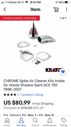 Cone intake for Honda 750 dc