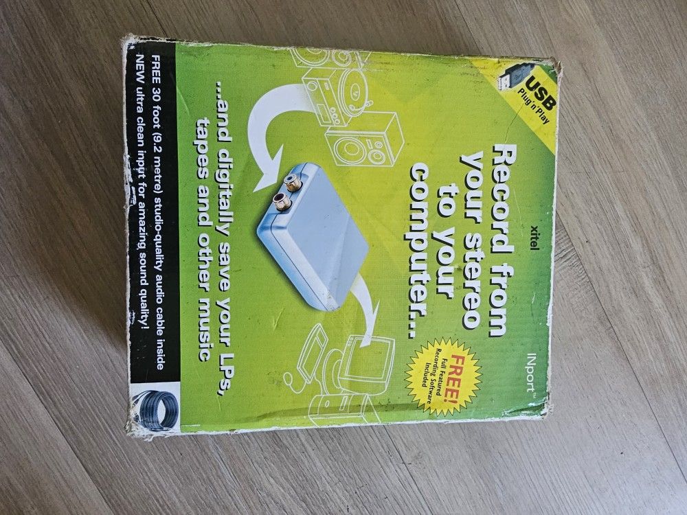 Inport Xitel USB Plug 'n Play Stereo to Computer Recording