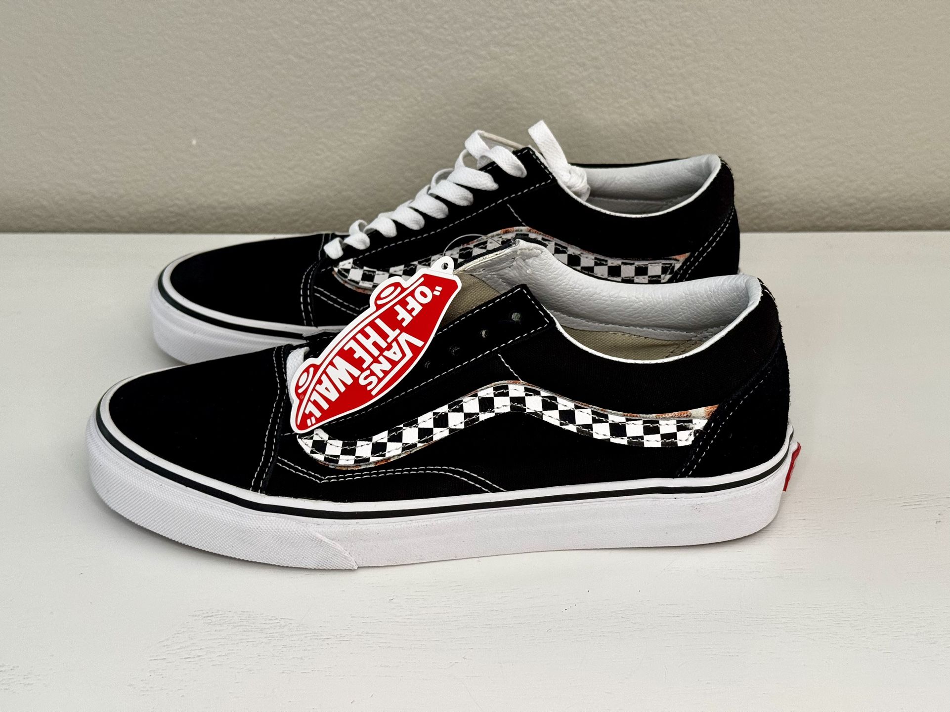 VANS Old Skool (Sidestripe V) Black/True Size 8.5 Mens