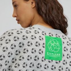 EVERLANE The ReTrack Oversized Crew sweatshirt 
XS Size NWT
