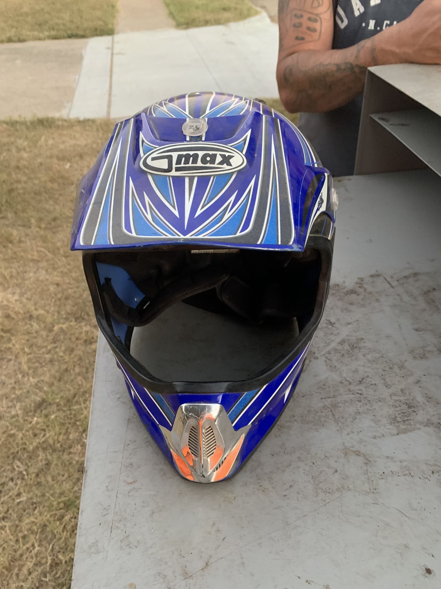 G max motocross helmet size large