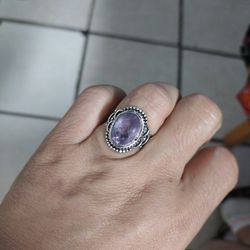Amethyst Silver Ring 💍 