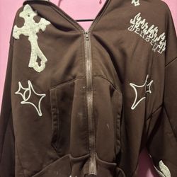 Brown Hoodie 