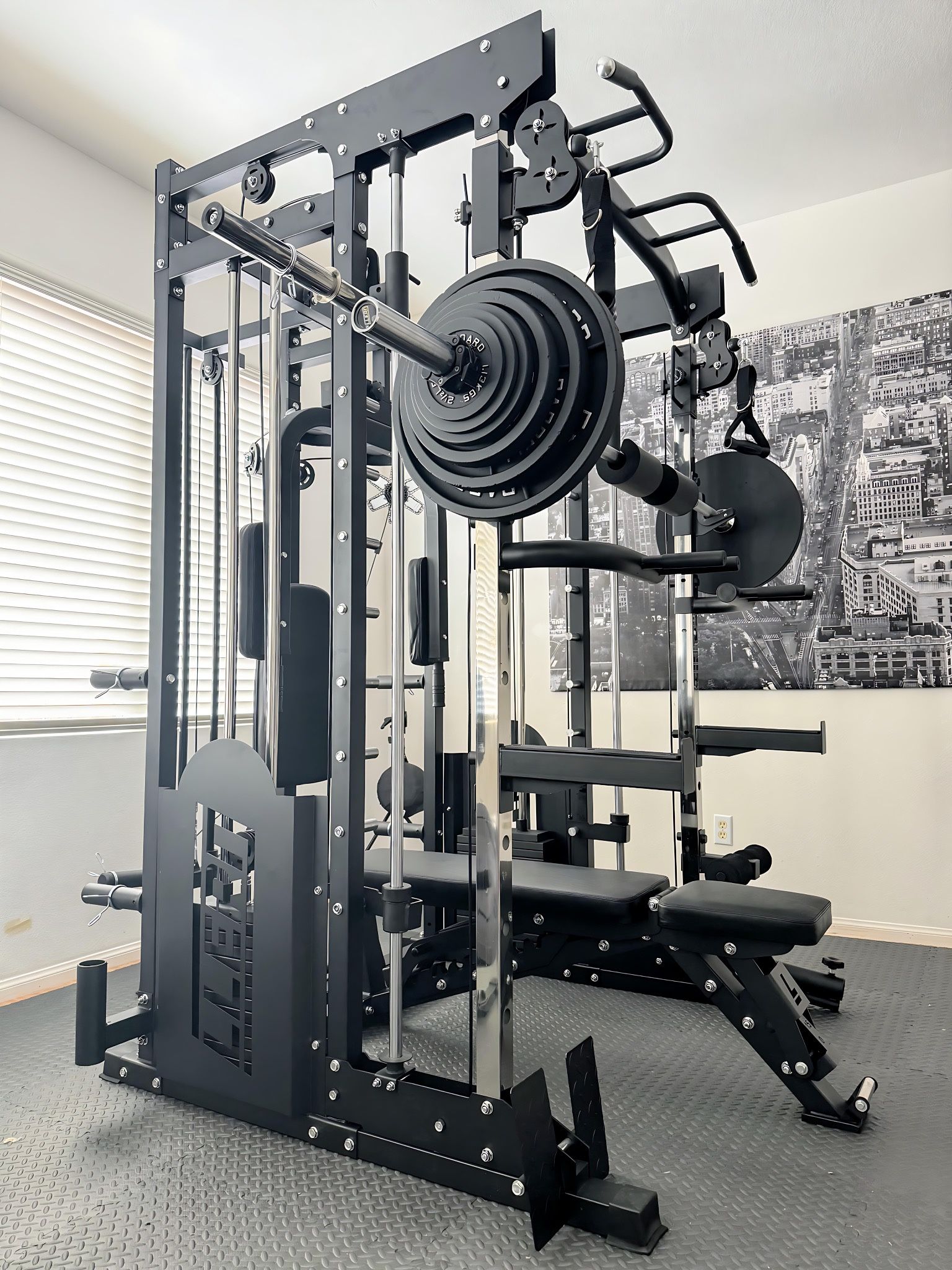 LLERO M5 Smith Machine - Bench & Weights Included - Free Delivery & Assembly