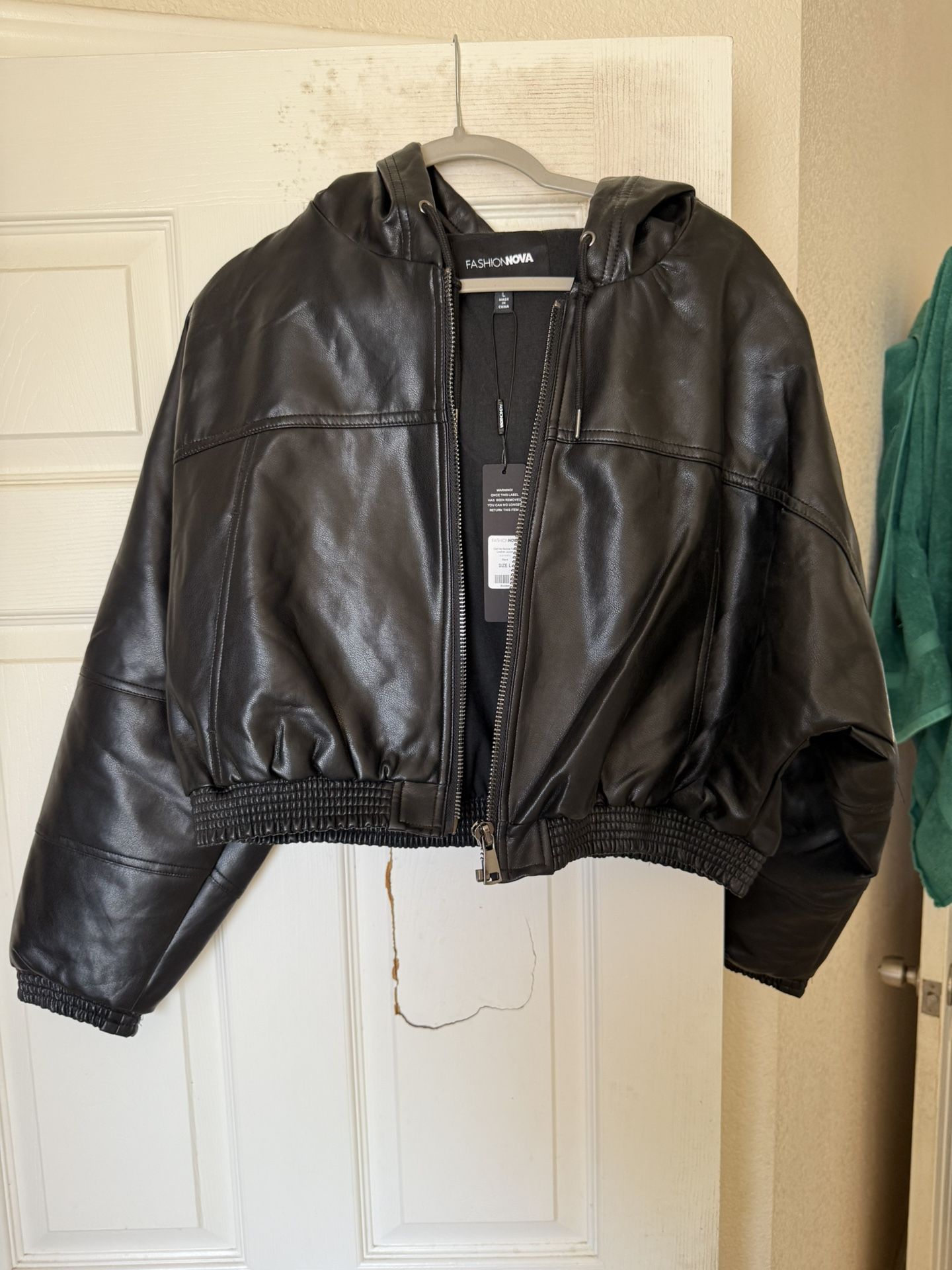 Women’s pleather Jacket- Size L