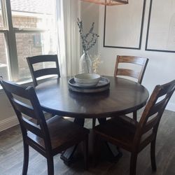 Round Wooden Kitchen Table