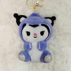 Kuromi Plush Keychain
