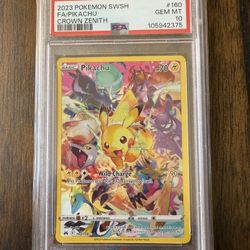2023 Pokemon Crown Zenith Pikachu PSA 10