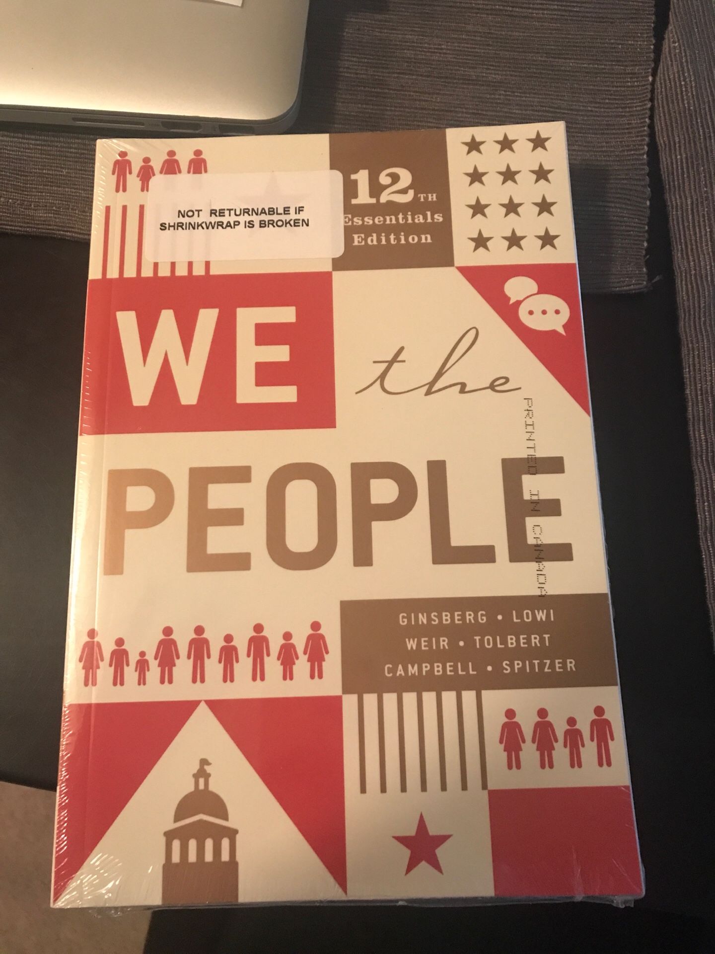 We The People Ginsberg 12th Edition New (in original shrinkwrap)