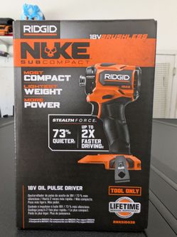 Ridgid Nuke 18v brushless  1/4" driver